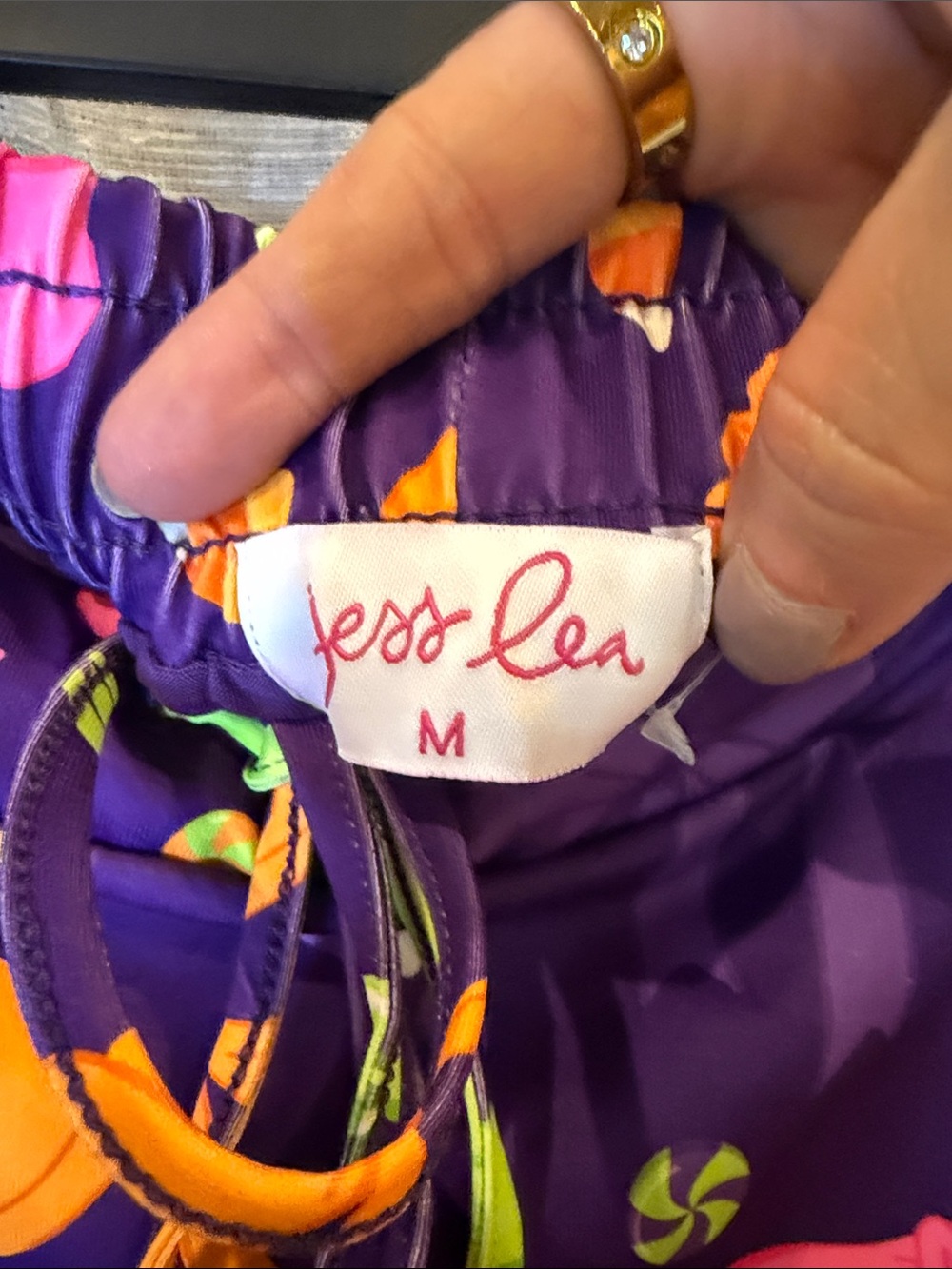 Bow & Candy Print Purple Drawstring Mini Skirt - Picture 2 of 9